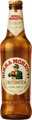 Cerveja Caixa de 24 unidades Birra Moretti Lager Lager Garrafa Terço 33 cl