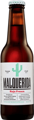 28,95 € | Caixa de 24 unidades Cerveja Estrella Damm Malquerida Roja Original Espanha Garrafa Pequena 25 cl