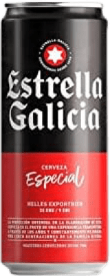 Bier 24 Einheiten Box Estrella Galicia Especial Alu-Dose 33 cl