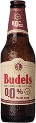 Bière Boîte de 24 unités Budels Malteada Dark Bio 0,0 Bouteille Tiers 30 cl Sans Alcool