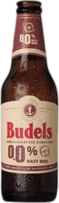 Spedizione Gratuita | Scatola da 24 unità Birra Budels Malteada Dark Bio 0,0 Olanda Biologico Bottiglia Terzo 30 cl Senza Alcol