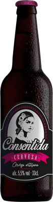 22,95 € | 12 units box Beer Consentida Pale Ale, Lager, Artesanal — Artisanal Spain Third-Liter Bottle 33 cl