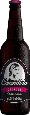 Cerveja Caixa de 12 unidades Consentida. Artesana Pale Lager 33 cl