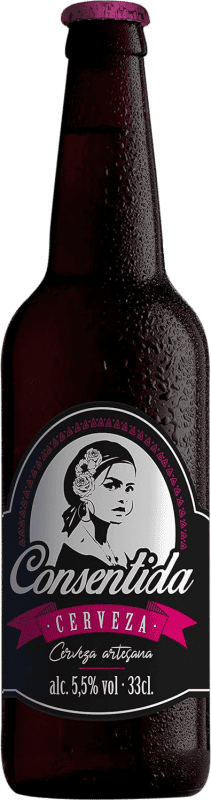 Free Shipping | 12 units box Beer Consentida. Artesana Pale Lager Spain One-Third Bottle 33 cl