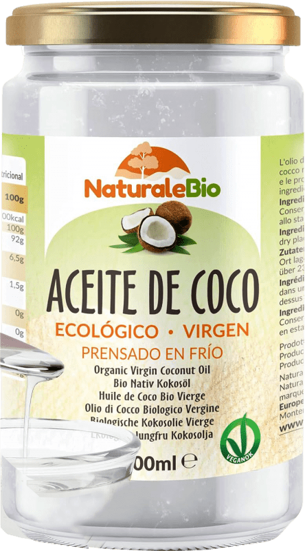 26,95 € | Aceite Vegetal NaturaleBio Virgen, Natural Sri Lanka Eco — Ecológico 1 L Coco