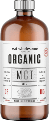 21,95 € | Aceite de Cocina Eat Wholesome MCT C8 Coconut High Glass Organic Reino Unido Ecológico Botella Medium 50 cl