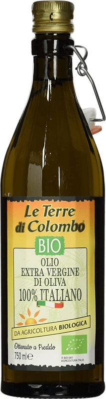 Spedizione Gratuita | Olio d'Oliva Le Terre di Colombo EVO Extra Vergine Italia Eco — Biologico 75 cl