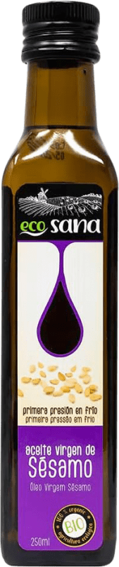 10,95 € Envio grátis | Óleo de Cozinha Drasanvi Ecosana Sésamo Bio Biológico Garrafa Pequena 25 cl