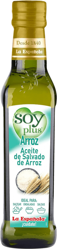 Free Shipping | Cooking Oil La Española Soy Plus Salvado de Arroz Spain Small Bottle 25 cl