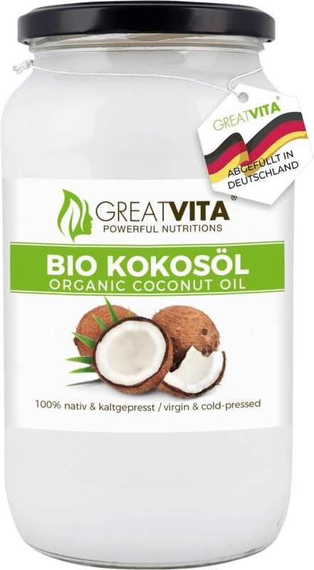 Envio grátis | Óleo de Cozinha Mea Vita Coco Nativo Orgánico Sri Lanka 1 L