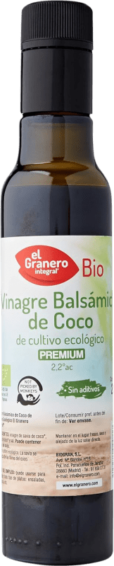 Kostenloser Versand | Essig El Granero Integral Coco Balsamico — Balsamisch Spanien Bio — Nachhaltig Kleine Flasche 25 cl
