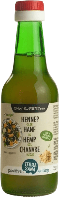Kostenloser Versand | Pflanzenöl Terrasana Raw Spanien Kleine Flasche 25 cl Cáñamo — Hanf
