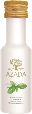 Envío gratis | Caja de 2 unidades Aceite de Oliva Azada España Botellín Miniatura 10 cl Albahaca