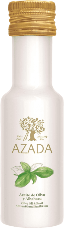 24,95 € 送料無料 | 2個入りボックス オリーブオイル Azada Albahaca ミニチュアボトル 10 cl