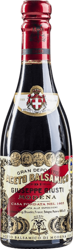 87,95 € Free Shipping | Vinegar Giuseppe Giusti Balsamico Banda Rossa Reserve D.O.C. Modena Small Bottle 25 cl