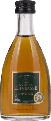 33,95 € Spedizione Gratuita | Cognac Chabasse Napoleon 12 Anni Bottiglia Miniatura 5 cl