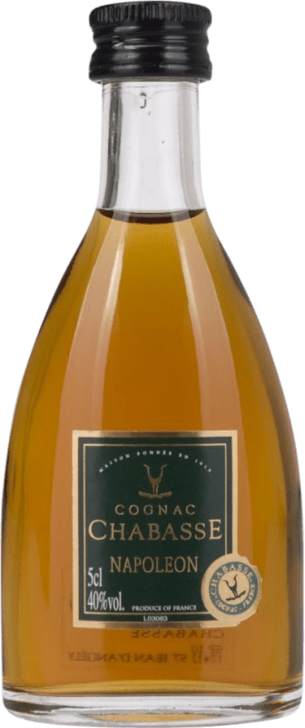 Spedizione Gratuita | Cognac Chabasse Napoleon Francia 12 Anni Bottiglia Miniatura 5 cl