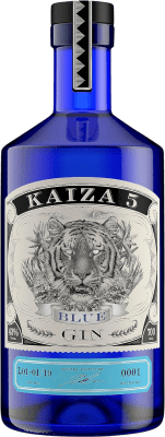 Genever Gin Kaiza 5 Pitahaya Blue — Edizione Blu Arándano — Mirtilli, Flor de Saúco — Fiore di Sambuco, Fruta del Dragón — Frutto del Drago