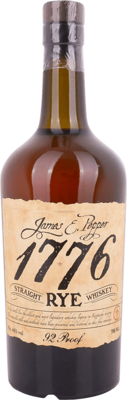 Free Shipping | Blended Whisky James E. Pepper 1776 Straight Rye Kentucky United States 70 cl