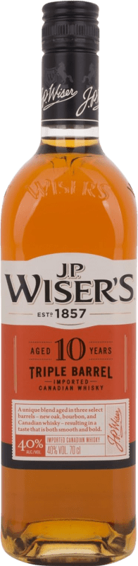 送料無料 | ウイスキーブレンド JP Wiser's. Triple Barrel カナダ 10 年 70 cl