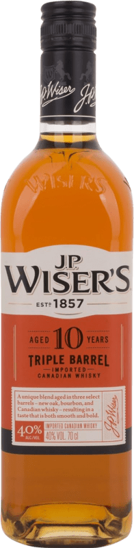 25,95 € | Whisky Blended JP Wiser's Triple Cask — Tripla Barrica Canadá 10 Anos 70 cl