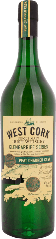 79,95 € 免费送货 | 单一麦芽威士忌 West Cork Glengarriff Series Charred Cask — 橡木桶, Peated — 烟熏