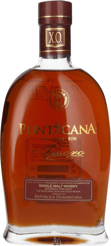 Envoi gratuit | Blended Whisky Puntacana Tesoro XO République Dominicaine 70 cl