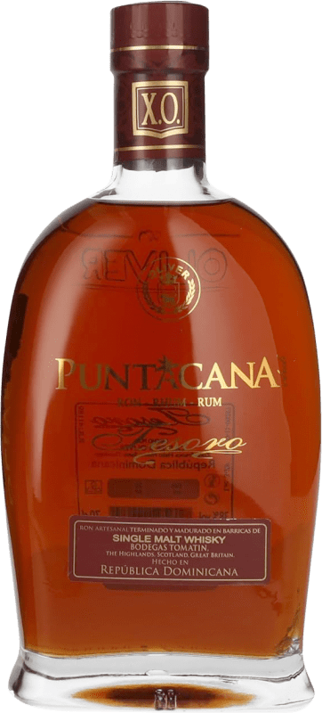 72,95 € | 调和威士忌 Puntacana Tesoro XO Extra Old — 特陈 多明尼加共和国 70 cl