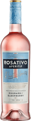 Aperitivo Bitter Rosativo 75 cl Rhubarb — Rabarbaro, Elderberry — Bacca di Sambuco