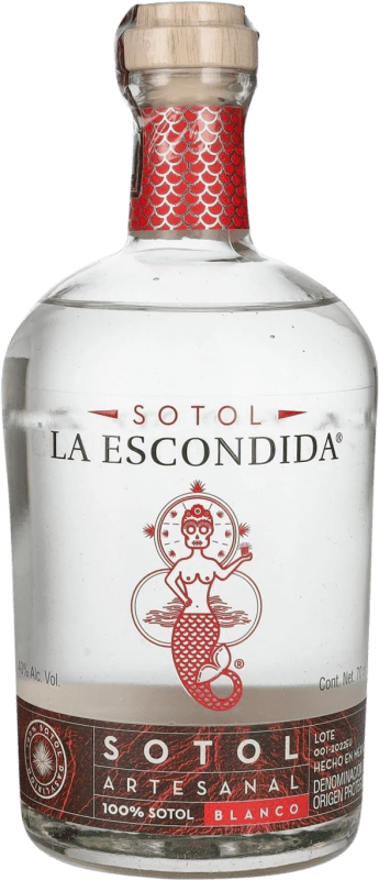 Kostenloser Versand | Liköre La Escondida Sotol Artesanal Blanco Mexiko 70 cl