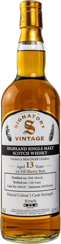 Free Shipping | Blended Whisky Signatory Vintage Macduff Sherry Butt Cask Finish United Kingdom 13 Years 70 cl