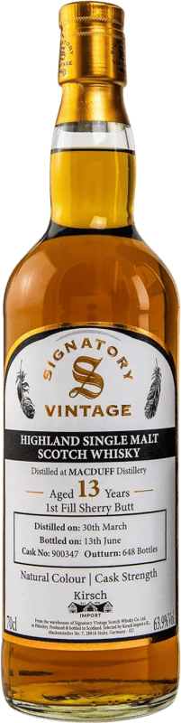 送料無料 | ウイスキーブレンド Signatory Vintage Macduff Sherry Butt Finish イギリス 13 年 70 cl