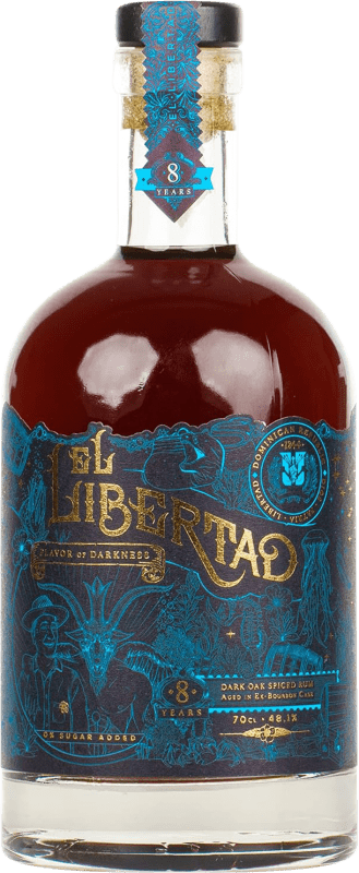 免费送货 | 朗姆酒 El Libertad Flavor of Darkness Dark Spiced Chapter III 多明尼加共和国 8 岁 70 cl