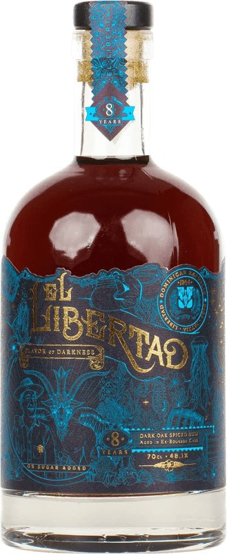 Envoi gratuit | Rhum El Libertad Flavor of Darkness Dark Spiced Chapter III République Dominicaine 8 Ans 70 cl