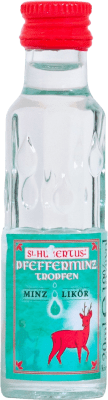 Free Shipping | 24 units box Liqueurs St. Hubertus Pfefferminz Tropfen Minz Likör Hungary Miniature Bottle 2 cl