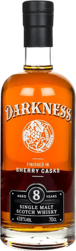 Envoi gratuit | Single Malt Whisky Darkness Sherry Casks Royaume-Uni 8 Ans 70 cl