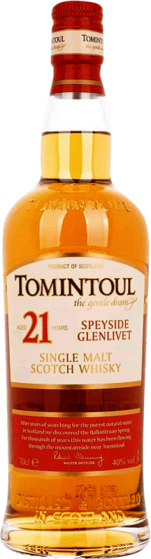 Spedizione Gratuita | Whisky Single Malt Tomintoul Regno Unito 21 Anni 70 cl