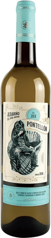 Envoi gratuit | Vin blanc Vins & Co Pontellón Blanco Jeune D.O. Rías Baixas Galice Espagne Albariño 75 cl