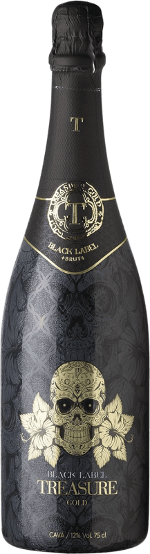 免费送货 | 白起泡酒 Treasure Brut — 起泡酒 干型 Gold — 金色版 D.O. Penedès 加泰罗尼亚 西班牙 Macabeo — 马卡贝奥, Xarel·lo — 哈雷洛, Chardonnay — 莎当妮, Parellada — 帕雷利亚达 75 cl