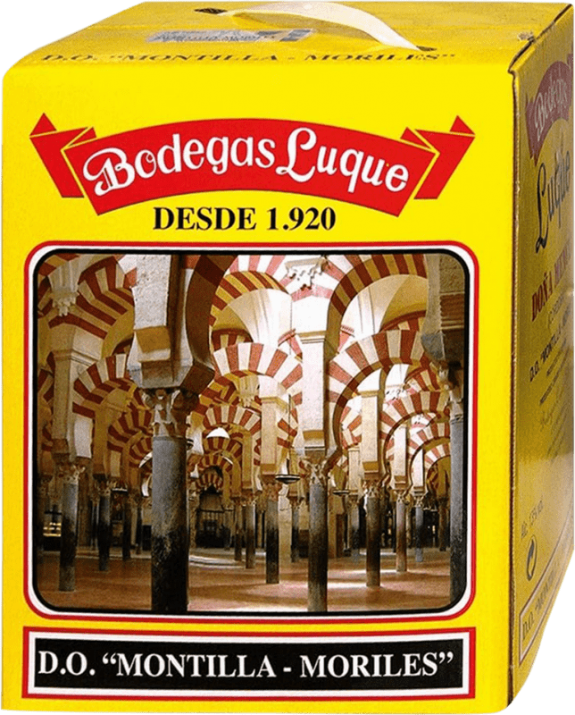 33,95 € | Крепленое вино Luque. Solera Andaluza Fino Испания Palomino Fino Bag in Box 5 L