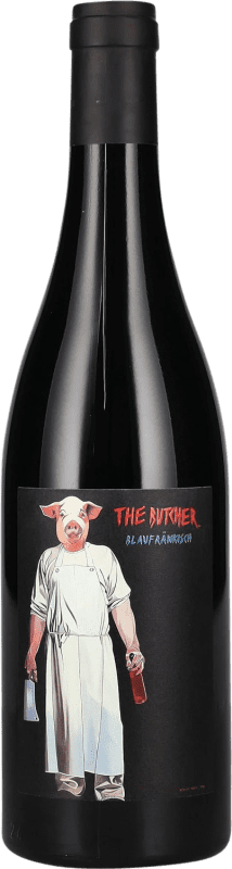 Free Shipping | Red wine Schwarz The Butcher Austria Blaufränkisch 75 cl