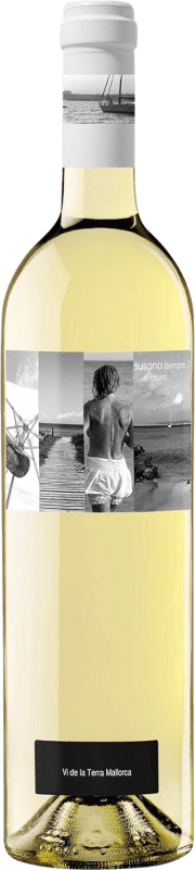 Free Shipping | White Wine Susana Sempre Balearic Islands Spain Viognier, Chardonnay, Premsal 75 cl