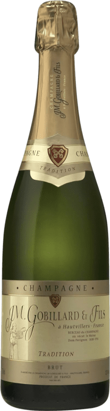 送料無料 | 白スパークリングワイン JM. Gobillard Tradition Brut A.O.C. Champagne シャンパン フランス Pinot Black, Chardonnay, Pinot Meunier 75 cl