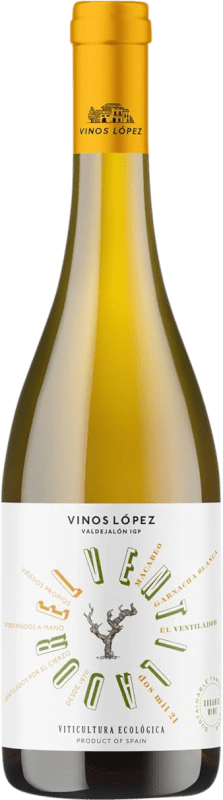 Spedizione Gratuita | Vino Bianco Vinos López Ventilador I.G.P. Vino de la Tierra de Valdejalón Aragona Spagna Garnacha — Grenache, Macabeo 75 cl