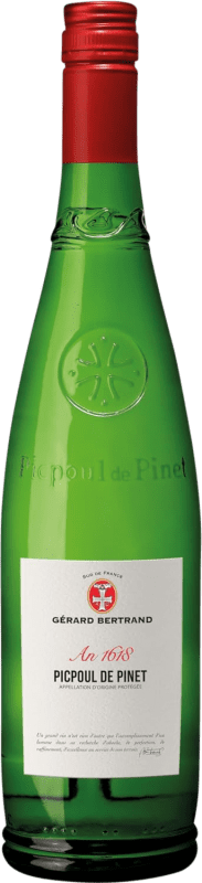 29,95 € | Weißwein Gérard Bertrand 1618 Seco — Trocken Héritage — Traditionelles Erbe Vermächtnis A.O.C. Picpoul de Pinet Frankreich Follec 75 cl
