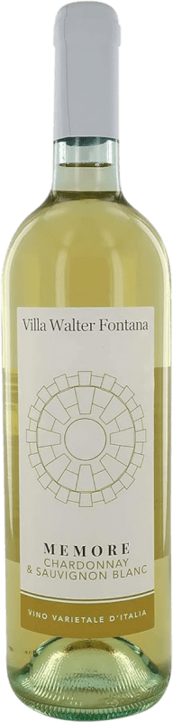 Бесплатная доставка | Белое вино Villa Walter Fontana Memore Chardonnay & Sauvignon Blanc D.O.C.G. Valtellina Superiore Италия Chardonnay, Sauvignon White 75 cl