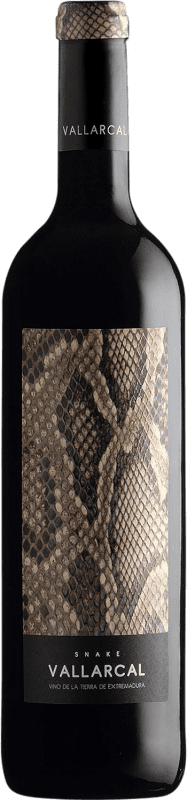 Бесплатная доставка | Красное вино Vallarcal. Snake Estremadura Испания Tempranillo — Темпранильо 75 cl