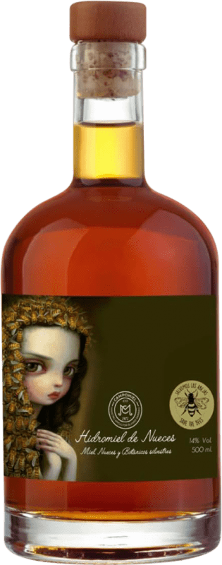 Envio grátis | Licores Campomiel Artesanal Espanha Garrafa Medium 50 cl Botanicals — Botânicos, Hidromiel — Hidromel, Miel — Mel, Nuez — Noz