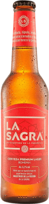 ビール 24個入りボックス La Sagra Lager Estilo Pilsner Premium 3分の1リットルのボトル 33 cl