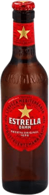 29,95 € | Scatola da 24 unità Birra Estrella Damm Spagna Bottiglietta Terzo 33 cl